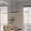 תאורת תלייה מודרנית פשוטה לחדר אוכל תאורה למטבח מנורת תלייה ארוכה לסלון תאורת עיצוב לבית 4