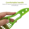 1pc אבוקדו peeler חותך פירות פילינג חותך חותך פלסטיק סכין פלסטיק מטבח כלי ירקות 4