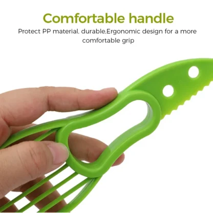 1pc אבוקדו peeler חותך פירות פילינג חותך חותך פלסטיק סכין פלסטיק מטבח כלי ירקות 4